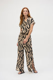 Joseph Ribkoff - Gauze Abstract Print Wide Leg Pants π¨π¦