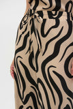 Joseph Ribkoff - Gauze Abstract Print Wide Leg Pants π¨π¦