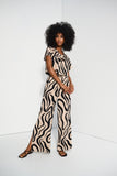 Joseph Ribkoff - Gauze Abstract Print Wide Leg Pants π¨π¦