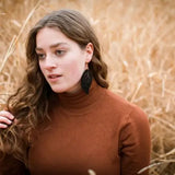 Steel & Clover - Balsam Leaf Wooden Earrings π¨π¦