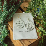 Steel & Clover - Dimsdale Retro Drop Wooden Earring π¨π¦