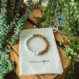 Steel & Clover - Donnelly Wood & Stone Bead Bracelet π¨π¦