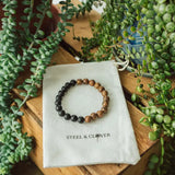 Steel & Clover - Donnelly Wood & Stone Bead Bracelet π¨π¦