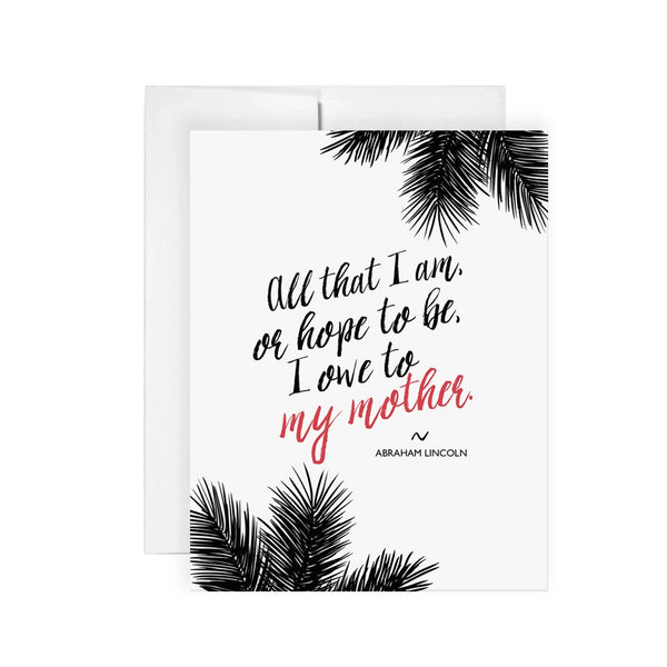 Mother Lincoln Greeting Card - Mother's Day, Birthday 🇨🇦
