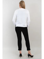 Jessica Sweater - White- Bamboo Cotton