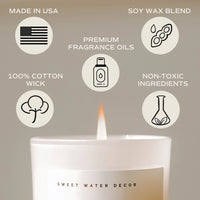 Sweet Water 11 Oz Soy Candle