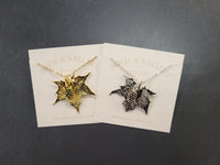 Maple Leaf & Pine Cone - Necklace