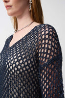 Joseph Ribkoff - Open Stitch Sweater with Sequins