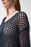 Joseph Ribkoff - Open Stitch Sweater with Sequins