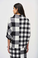 Joseph Ribkoff - Plaid Jacquard Knit Sweater 🇨🇦