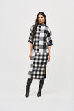 Joseph Ribkoff - Plaid Jacquard Knit Skirt 🇨🇦