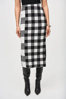 Joseph Ribkoff - Plaid Jacquard Knit Skirt 🇨🇦