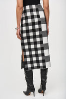 Joseph Ribkoff - Plaid Jacquard Knit Skirt 🇨🇦