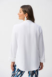 Joseph Ribkoff - Eggshell Straight Top With Button Detail