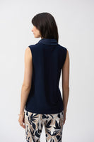 Joseph Ribkoff - Silky Knit and Satin Sleeveless Top