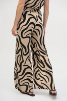 Joseph Ribkoff - Gauze Abstract Print Wide Leg Pants 🇨🇦