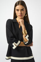Joseph Ribkoff -Sweater Knit Colour Block Top
