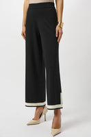 Joseph Ribkoff - Sweater Knit Colour Block Culotte Pants