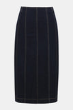 Joseph Ribkoff - Stretch Denim Panelled Pencil Skirt