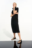 Joshep Ribkoff- Silky Knit Cocoon Dress With Memory Funnel Collar