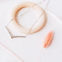 Sweet Three Designs - Crystal V Necklace 🇨🇦
