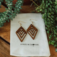 Steel & Clover - Prospector Wooden Earrings 🇨🇦