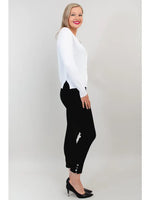 Jessica Sweater - White- Bamboo Cotton