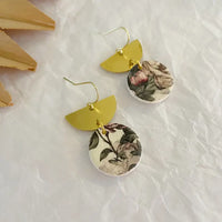 Fall Floral- Clay Earrings
