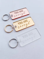 Blonde Ambition - You are Enough Rectangle Engraved Keychains 🇨🇦