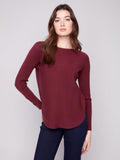 Charlie B - Knit Sweater With Lace-Up Cuffs