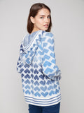 Charlie B - Heart Jacquard Hooded Sweater