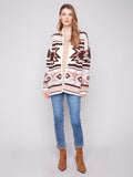 Charlie B - Space Dye Jacquard Cardigan