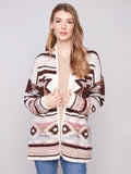Charlie B - Space Dye Jacquard Cardigan