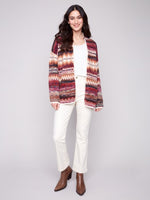 Charlie B - Space Dye Jacquard Cardigan
