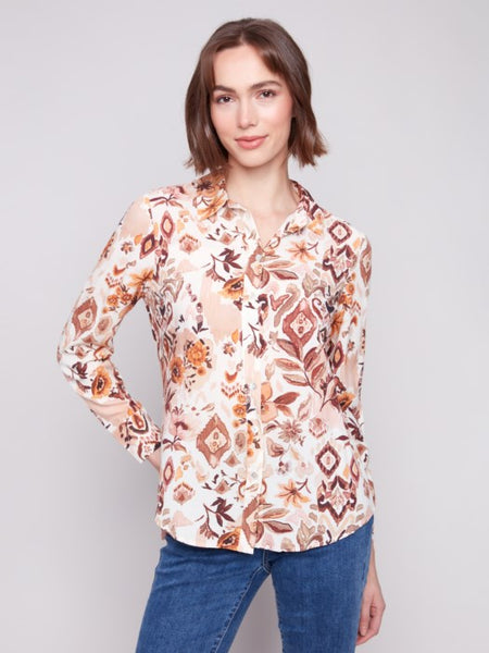 Charlie B - Printed Button-Up Shirt