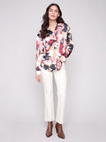 Charlie B - Printed Satin Button-Down Shirt