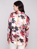 Charlie B - Printed Satin Button-Down Shirt
