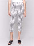 Charlie B Printed Stretch Pull-On Capri Pants - Lightweight Women's Summer Capris