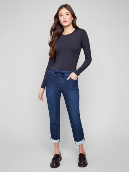 Charlie B - Knit Denim Jogger Pants