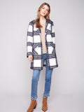 Charlie B - Plaid Bouclé Knit Coat