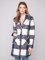 Charlie B - Plaid Bouclé Knit Coat