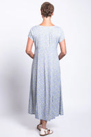 Blue Sky - Morgan Dress, Sunshine Ditsy, Linen Bamboo