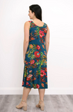 Blue Sky - Evangelina Bamboo Dress, Teal Fantasy