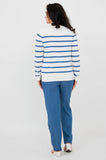 Blue Sky - Frida Sweater, Denim Stripe, Cotton