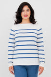 Blue Sky - Frida Sweater, Denim Stripe, Cotton