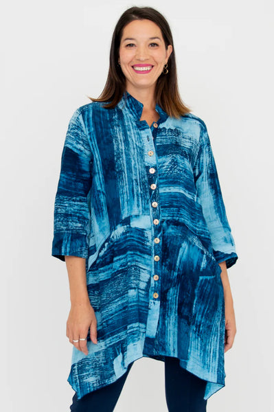 Blue Sky - Laney Tunic, Aqua Stone