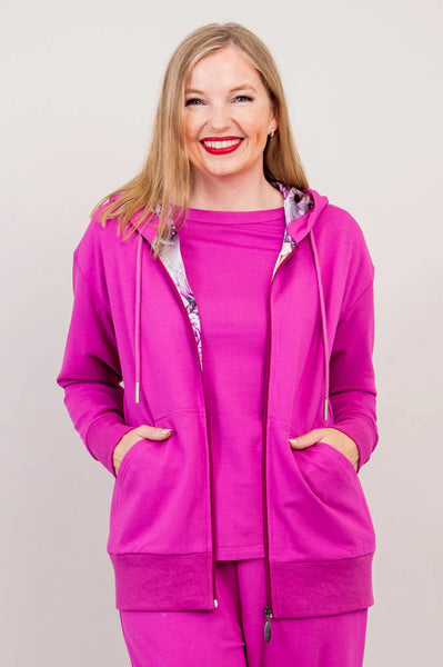 Blue Sky - Pink Cotton Hoodie