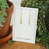 Steel & Clover - Classic Bar Earring 🇨🇦