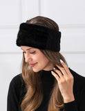 Cable Knit Faux Fur Head Band