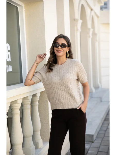 Orange Fashion - Cable Knit